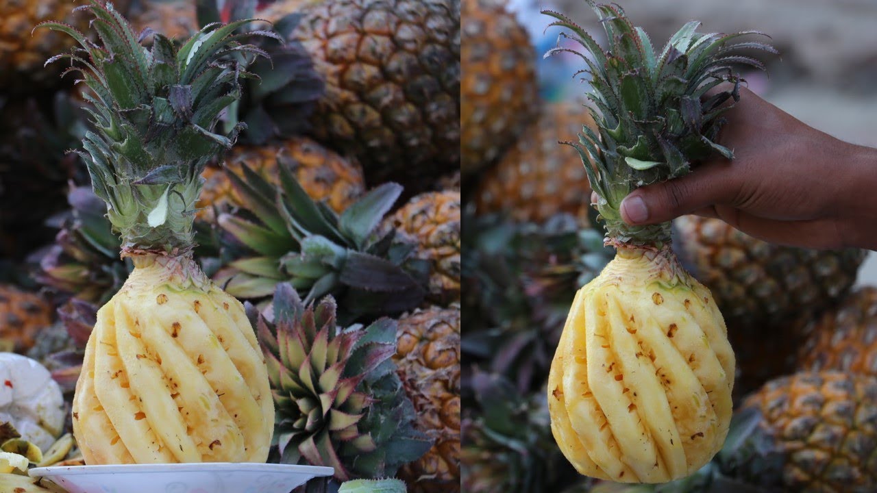 Amazing Pineapple Cutting Skills | Fruit Ninja of Mirpur Dhaka Bangladesh