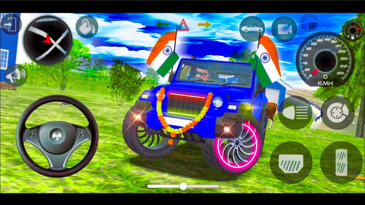 Modified Blue Mahindra😈Thar Car Games: Indian Cars (Gadi Wala Game) Car Game Android Gameplay #2026