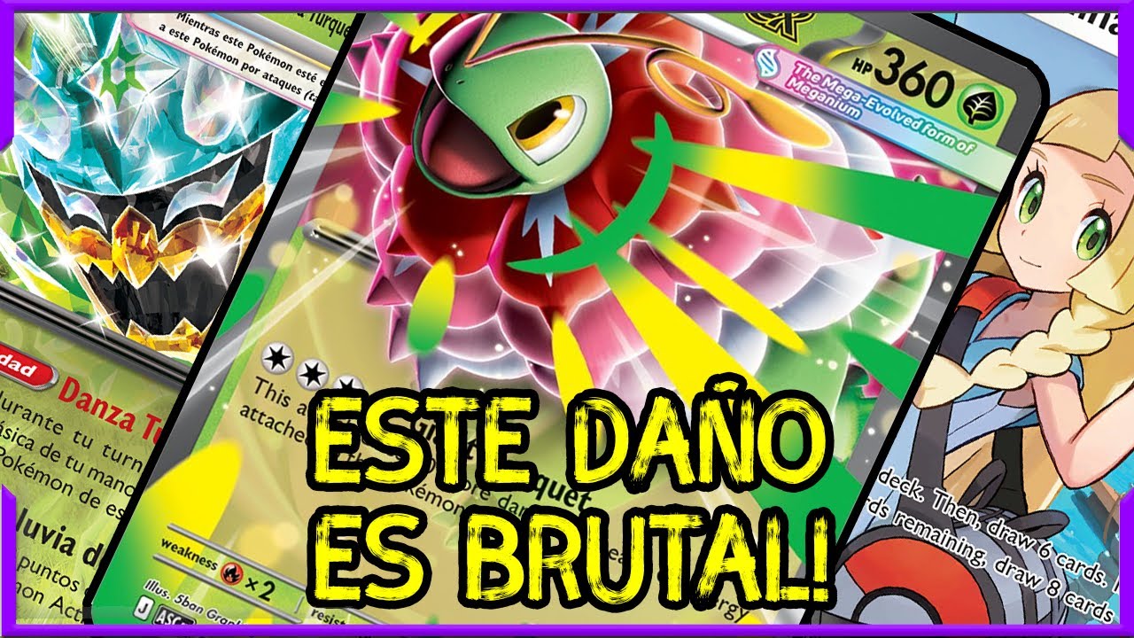 🍀ESTE DAÑO ES UNA MEGA LOCURA! 🍀 DECK MEGA MEGANIUM EX POKÉMON TCG🍀