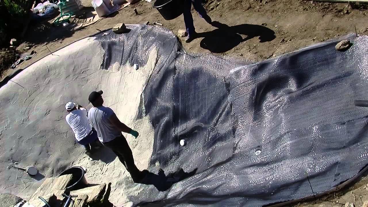 Construyendo una piscina de arena