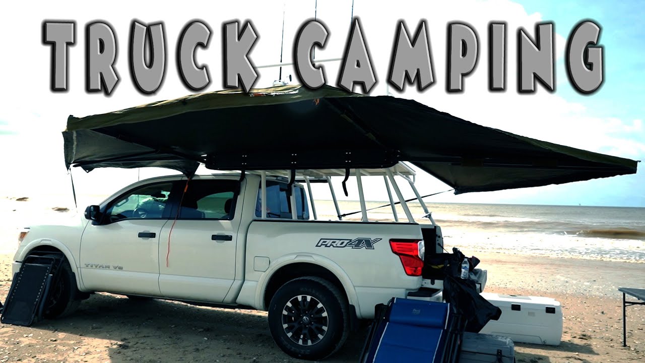Overnight TRUCK CAMPING | SHARK Fishing Matagorda, Texas (LBSF)