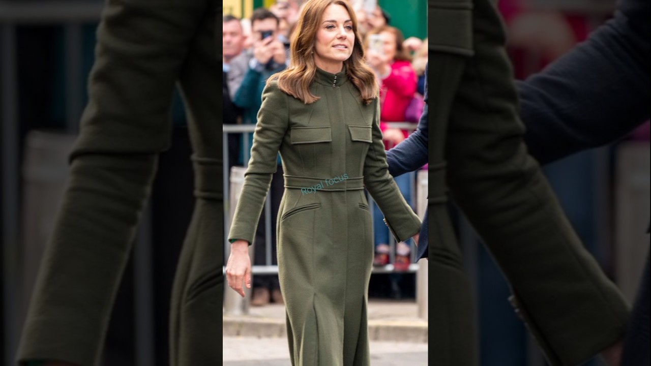 Кейт Миддлтон снова надела сшитое на заказ пальто-платье от McQueen #royal #katemiddleton #trendi...