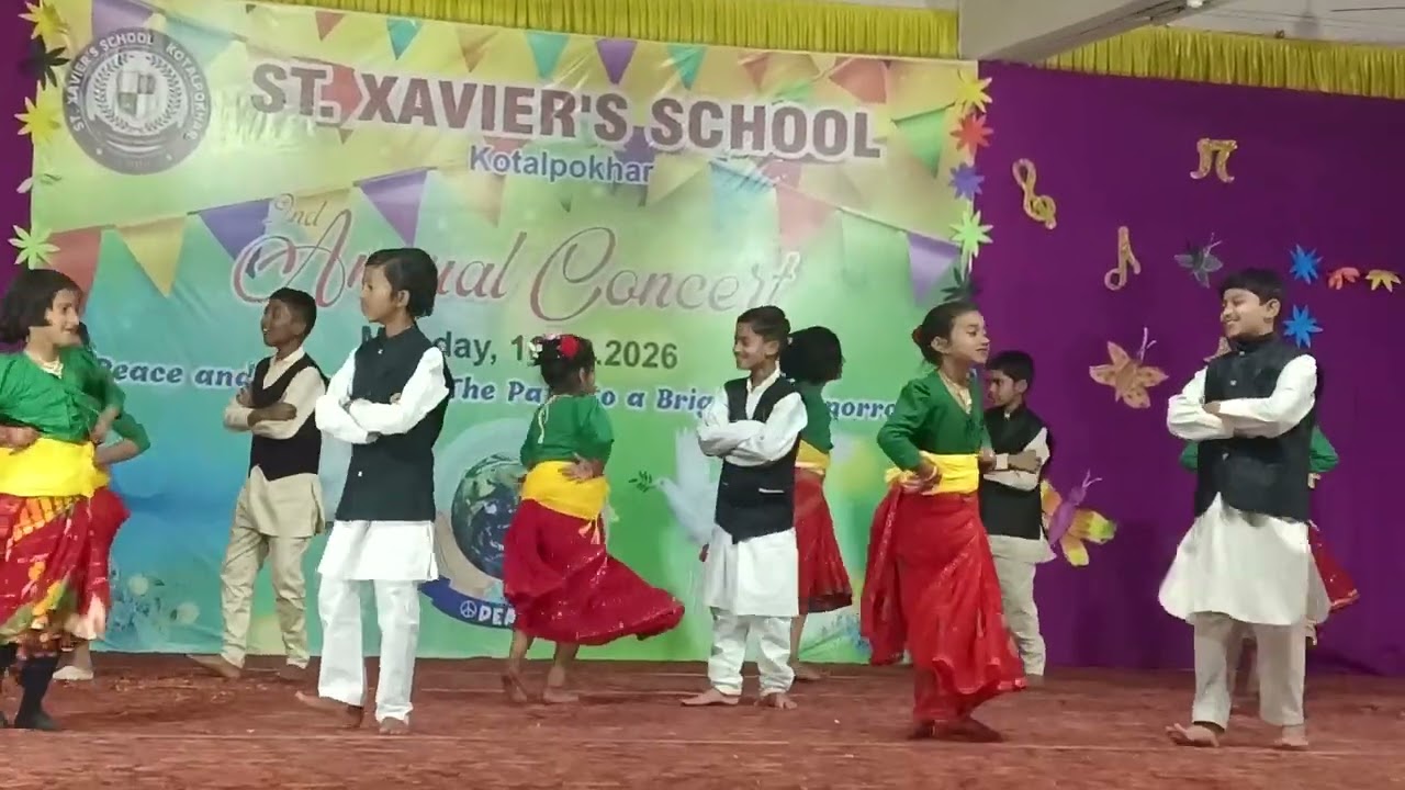 Nepali Dance, 2nd Annual concert 2026 St. Xavier's School, Kotalpokhar, Jharkhand.