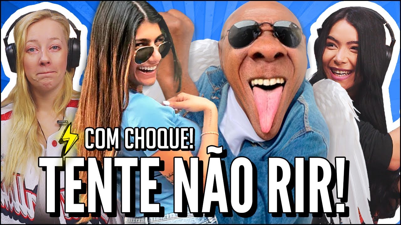 JOVENS REAGEM A DESAFIO SE RIR LEVA CHOQUE - TENTE NÃO RIR #104 - ENTÃO VOCÊS QUEREM SH1TPOST?!