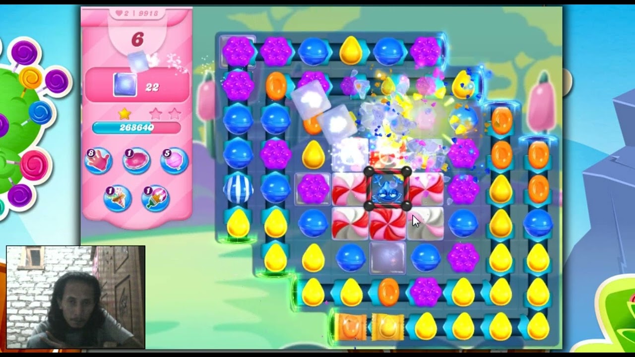 Candy Crush Saga Level 9918 - 3 Stars, 21 Moves Completed, No Boosters