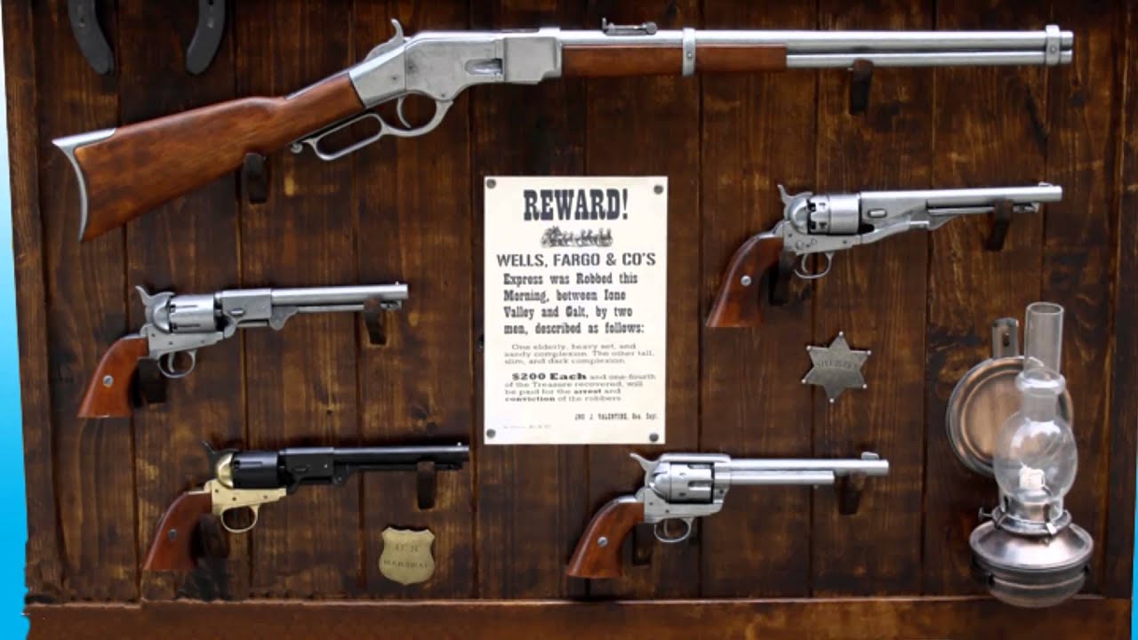 old west armi del vecchio west