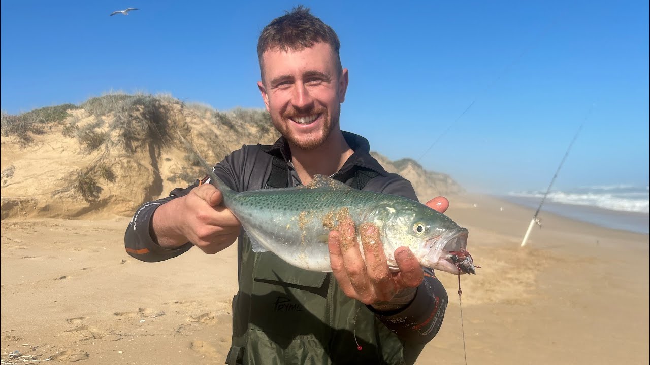 Fishing the Coorong for Australian salmon and mulloway! 42 Mile south Australia