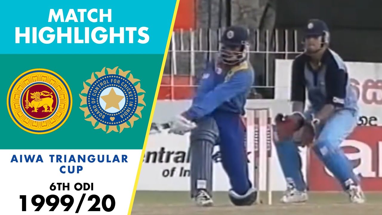 Aiwa Cup 1999/2000 | Match 6 | India Vs Sri Lanka | Tendulkar masterclass