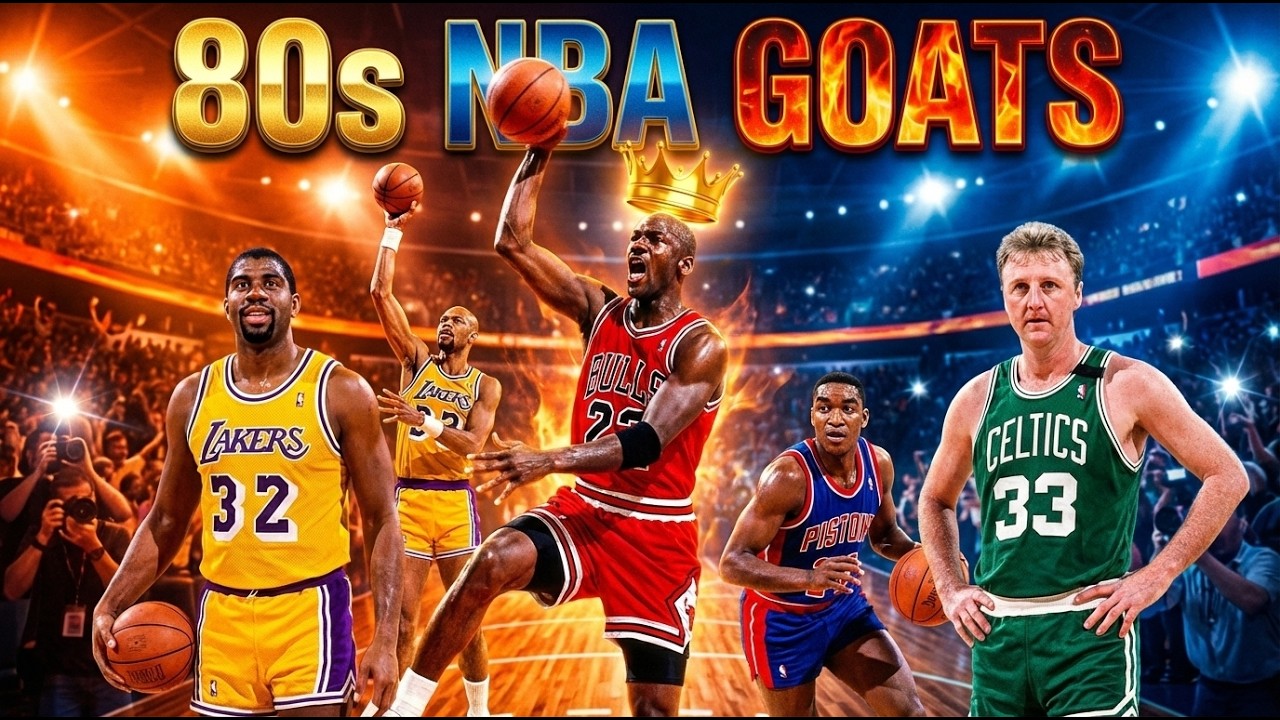 THE GREATEST NBA PLAYERS OF THE 1980s — TOP 5 LEGENDS WHO DOMINATED THE DECADE 🏀🔥