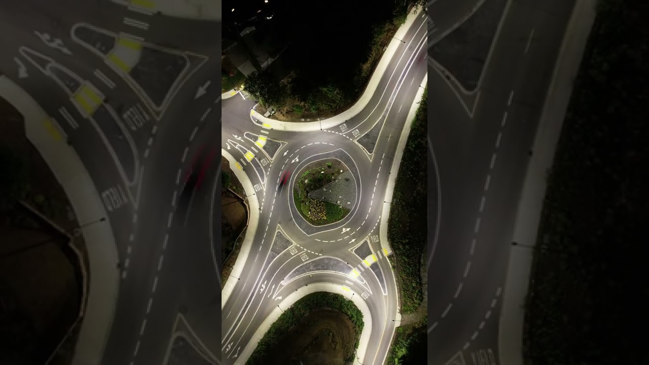 Traffic Circle Hyper Lapse 