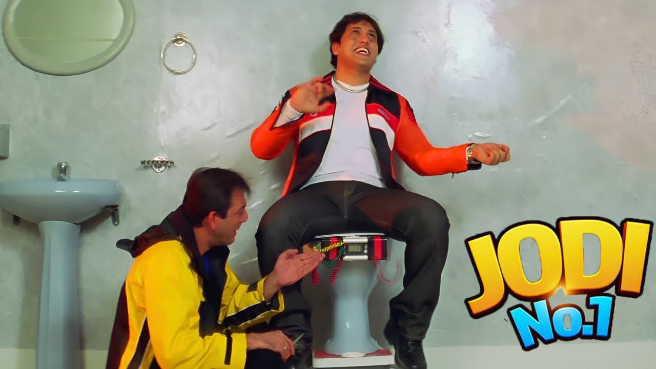 गोविंदा के कमोद पे लगाया Bomb😂 | Jodi No.1 का Climax Comedy Scene | Govinda, Sanjay Dutt