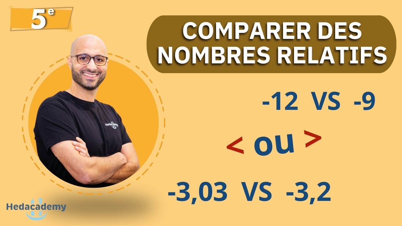COMMENT COMPARER DES NOMBRES RELATIFS ? 5ᵉ / 4ᵉ