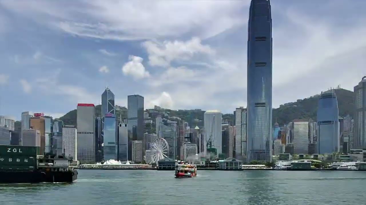 Hong Kong Ferry to Kowloon Island! ⚡🚢 (Sped Up WAY Too Fast!)