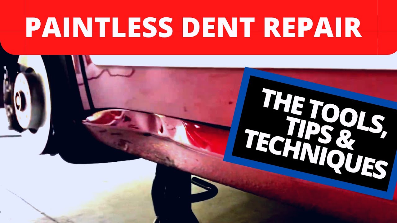 SMASHED ROCKER PANEL REPAIRED WITH PAINTLESS DENT REPAIR!
