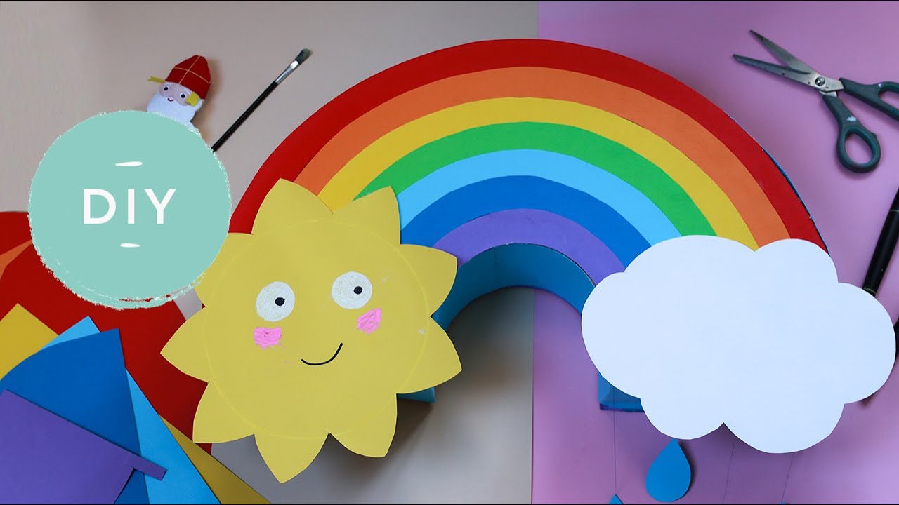 Een regenboog surprise maken voor Sinterklaas