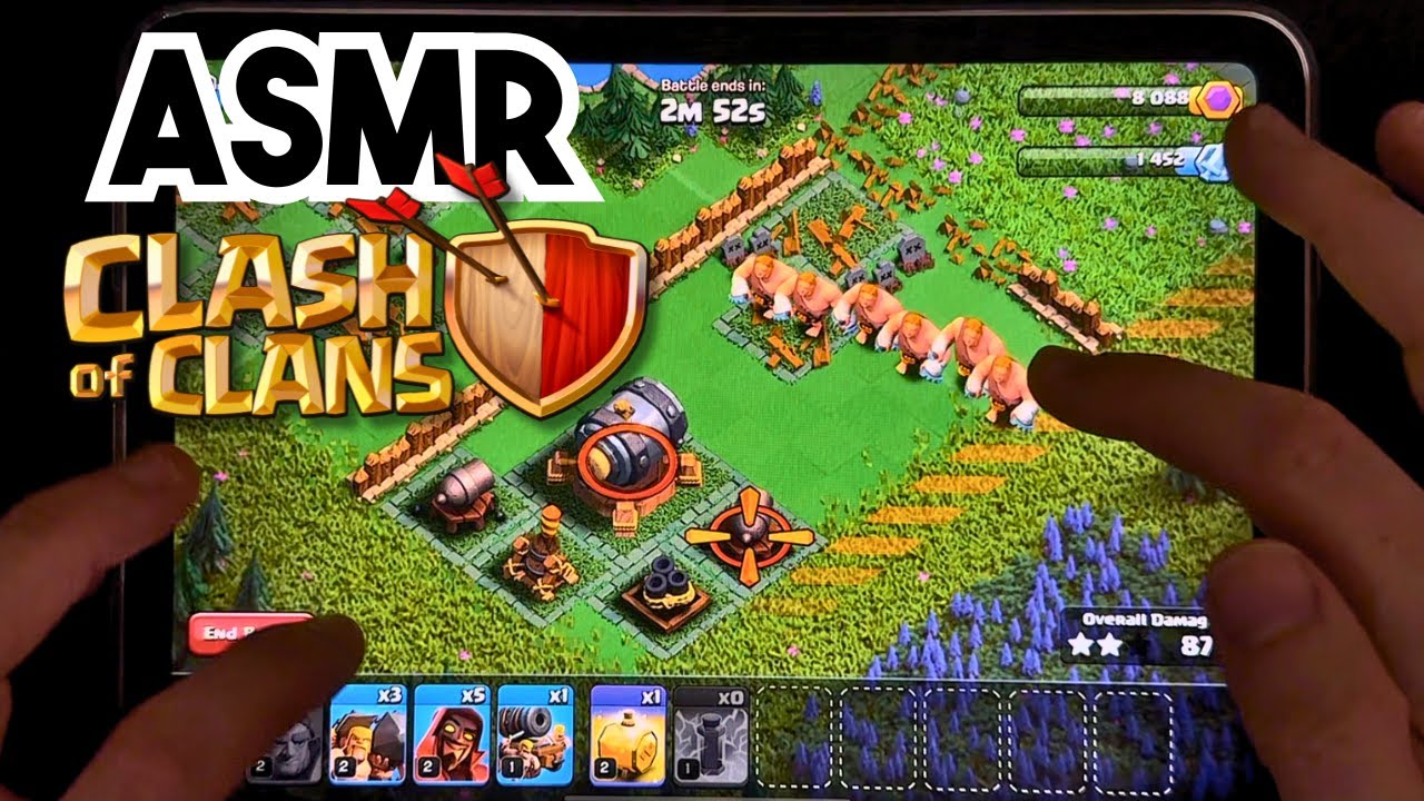 ASMR Gaming 😴 Clash of Clans [Pt. 8] (Hard Candy & Whisper)