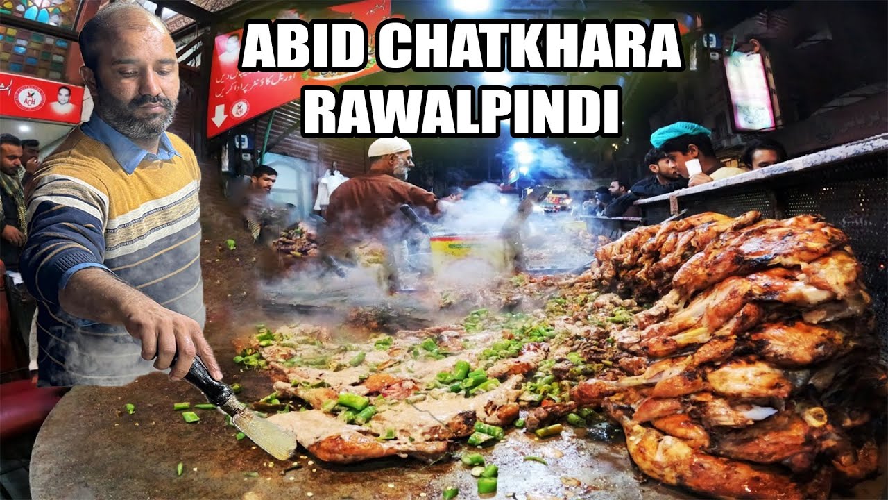 I Eat Extremely Spicy Tawa Chicken On Abid chatkhara | Street Food Rawalpindi | Reshmi Boti