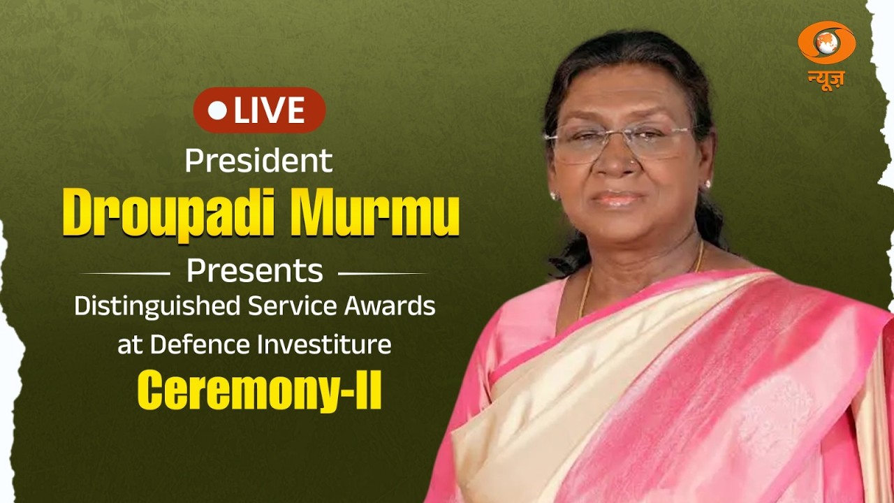 LIVE: President Droupadi Murmu Presents Gallantry Awards at Defence Investiture Ceremony &ndash; II