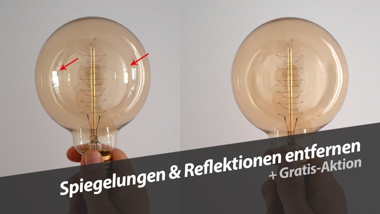 Spiegelungen & Reflektionen entfernen | Photoshop Tutorial