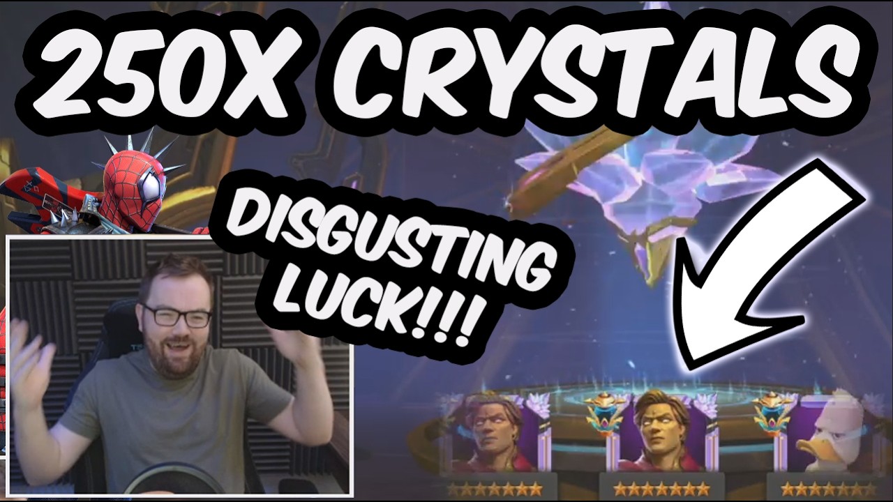 250x 7 Star Empowered Crystal Opening - F2P CEO LUCK OFF THE CHARTS!!! - Marvel Contest of Champions