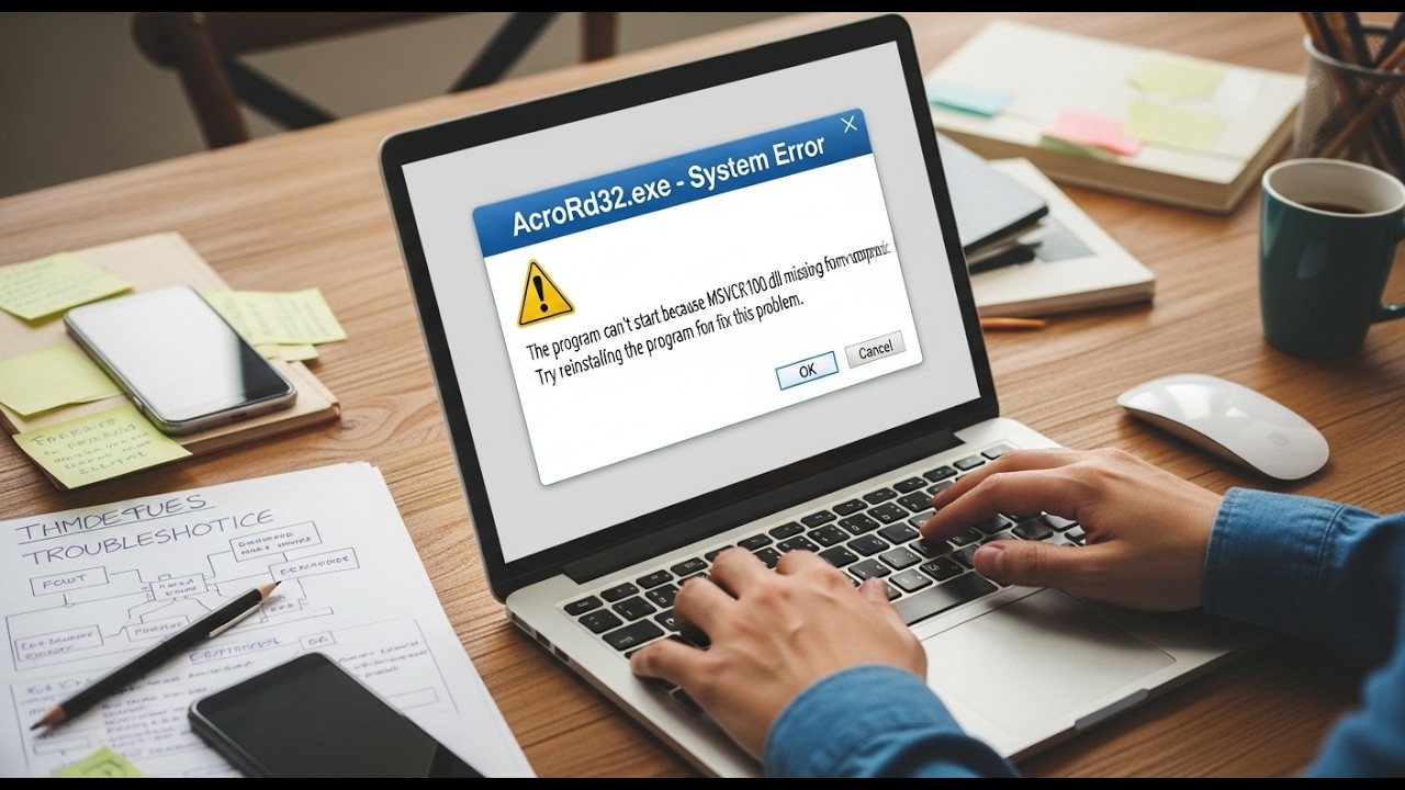 Как исправить системную ошибку AcroRd32.exe