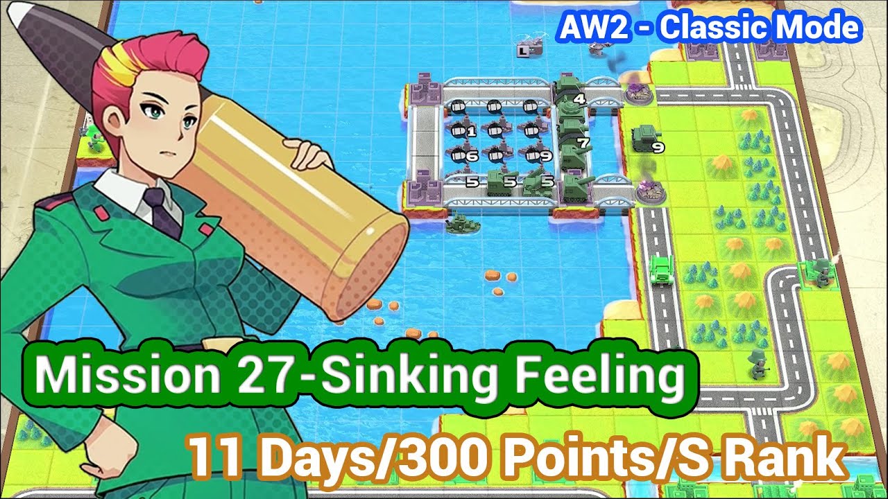 AW2 - Mission 27 - Sinking Feeling - Classic Campaign | Advance War 1+2 Re-boot Camp