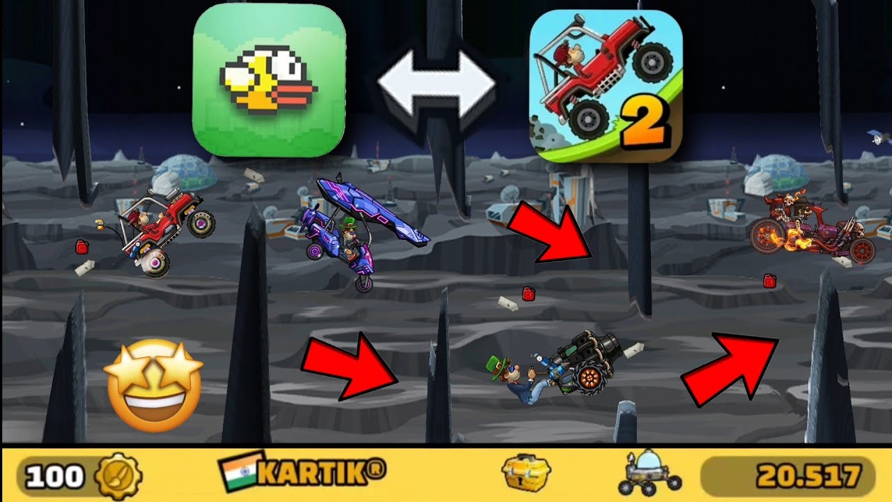 OLD FLAPPY BIRD GAME MAP!! 🤩 IN COMMUNITY SHOWCASE - Hill Climb Racing 2