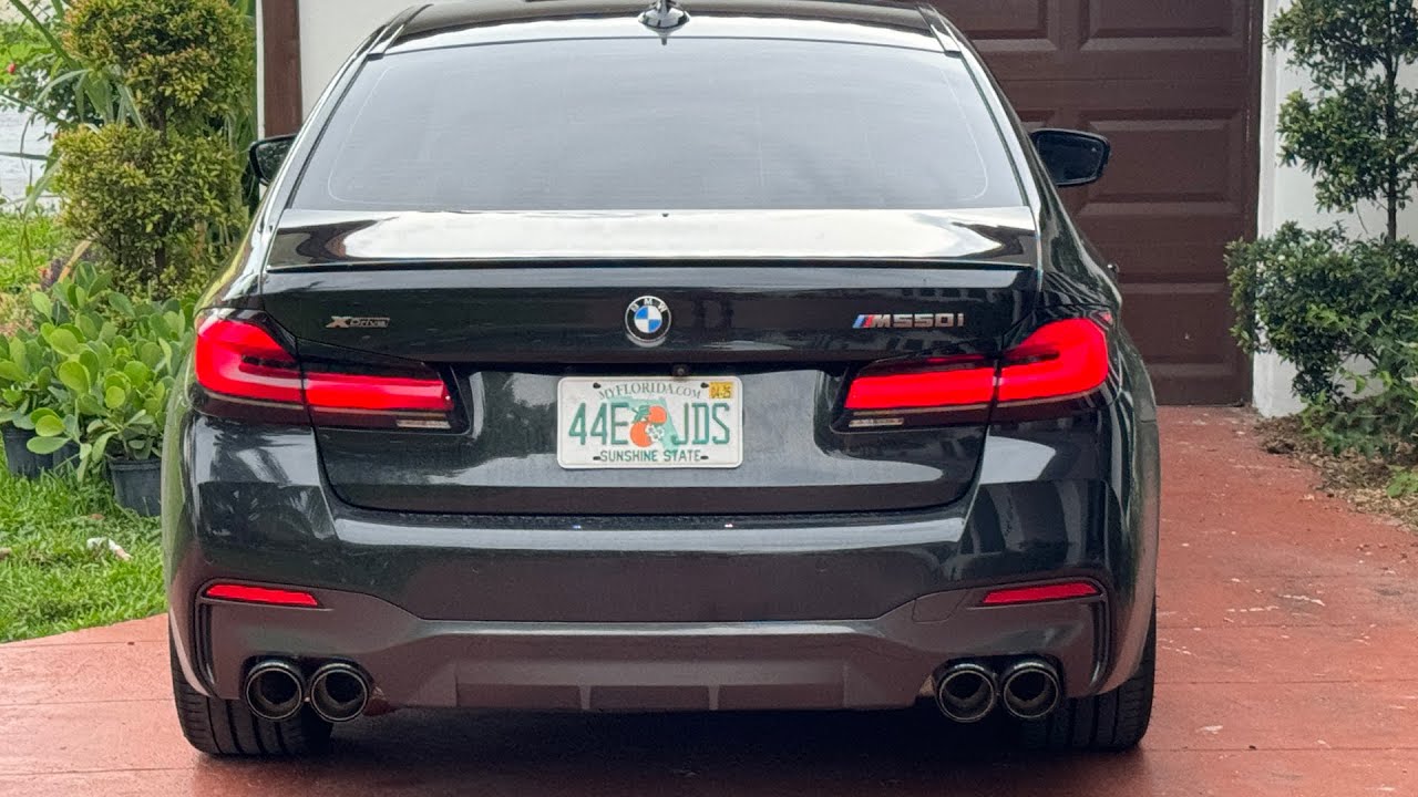 MUFFLER DELETE & QUAD TIPS ON MY 2021 BMW M550i