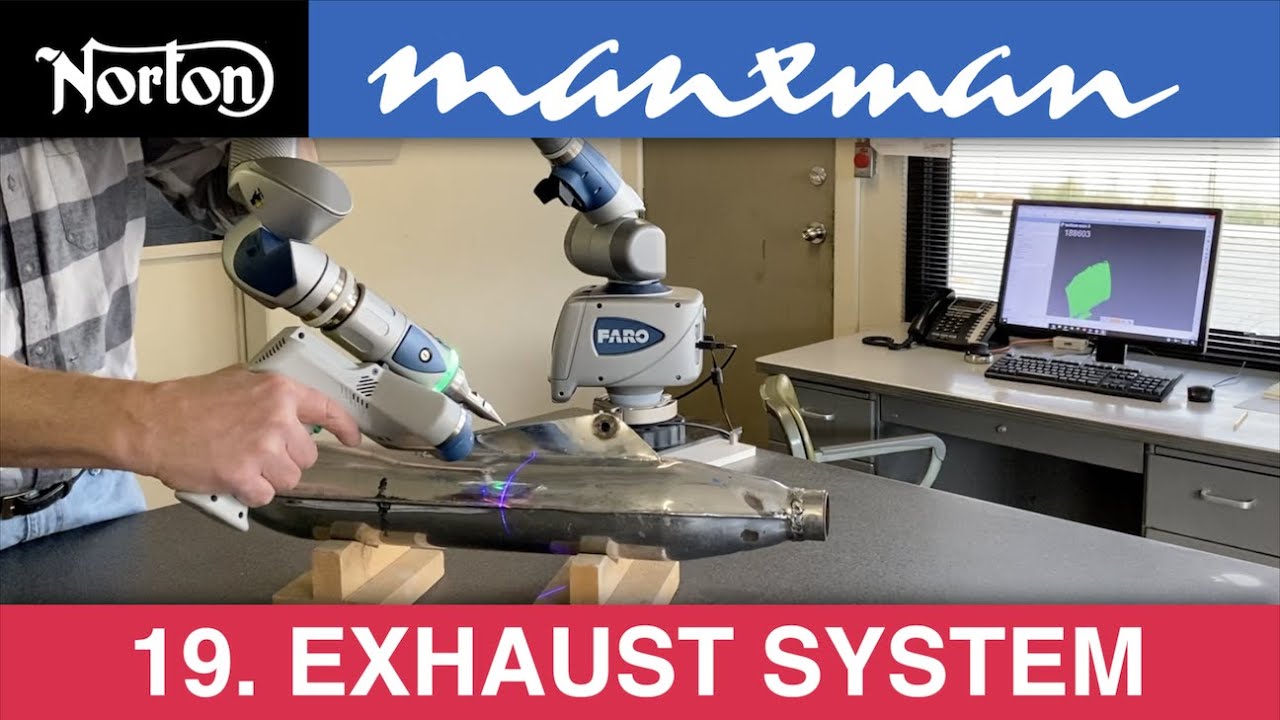 First Production 1961 Norton Manxman 650 restoration (19) - Exhaust system (Part 1) 3D Printing