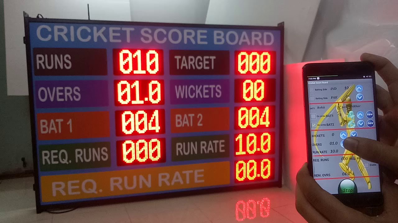 Vertaxis Cricket Scoreboard