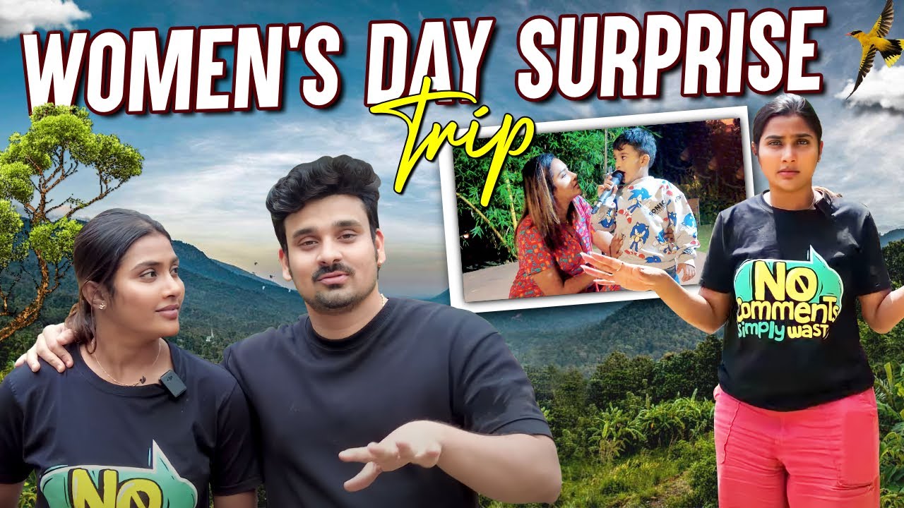 எங்க வீட்டு Ladies-க்கு MEGA Surprise😎 | 12 Hrs Travel | Womens Day Surprise🎉 | Myna Wings