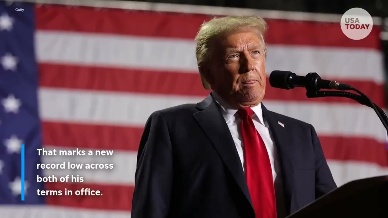 Рейтинг одобрения Трампа достиг минимума за всю карьеру, показал опрос
