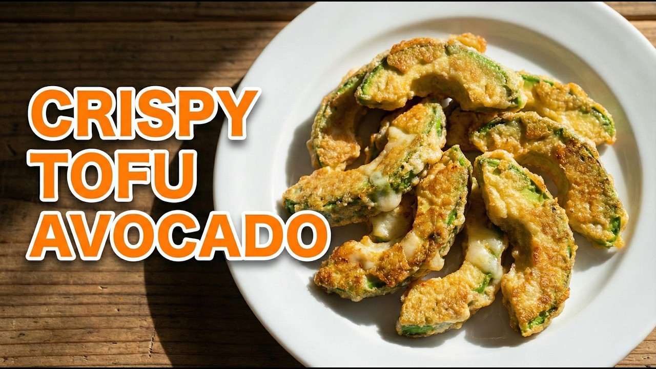 Crispy Tofu Batter Avocado Cheese | Easy Healthy Pan-Fried Recipe | Japanese recipe