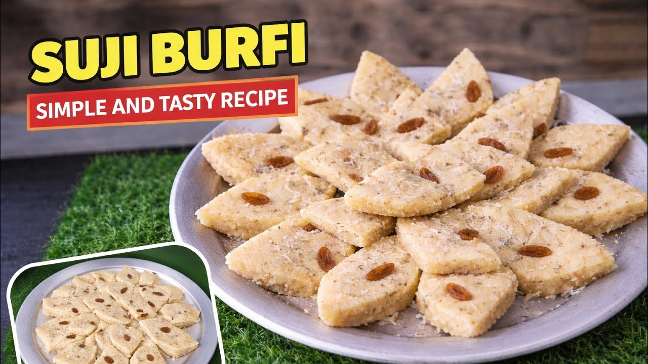 शबे बरात स्पेशल सूजी की कतली – बिना मावा 10 मिनट में तैयार | Suji Katli Recipe