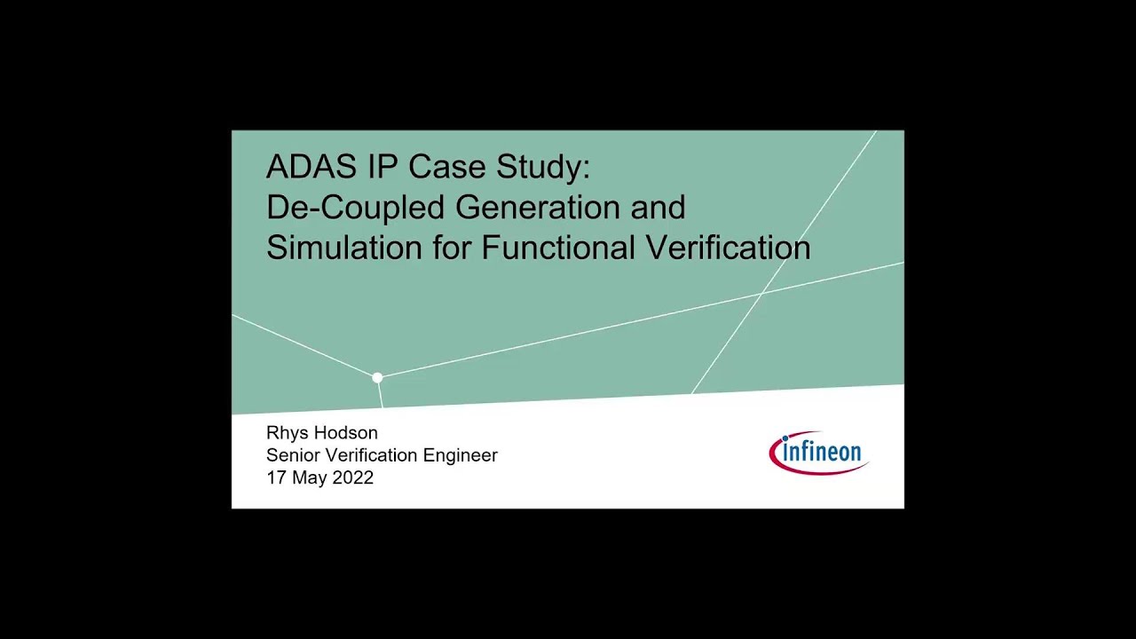 ADAS IP Case Study: De-Coupled Generation and Simulation for Functional Verification