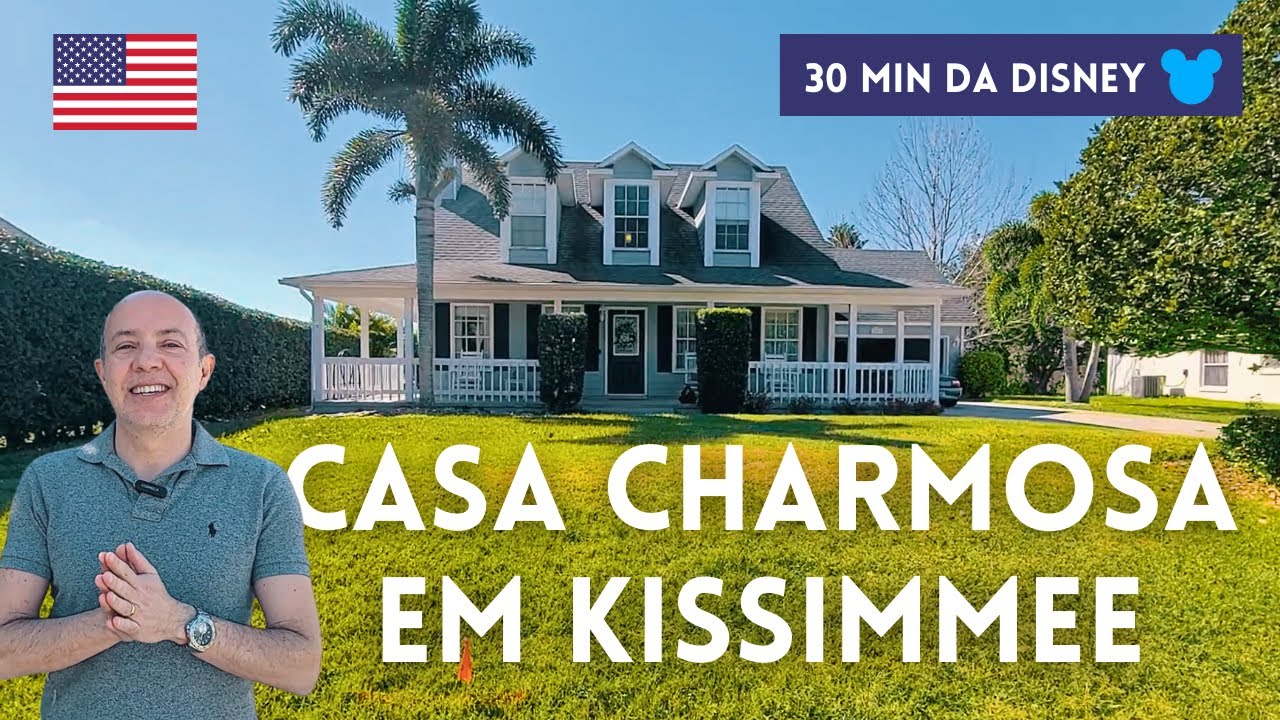 CASA CHARMOSA EM KISSIMMEE | BAIRRO RESIDENCIAL | 475,000 DÓLARES