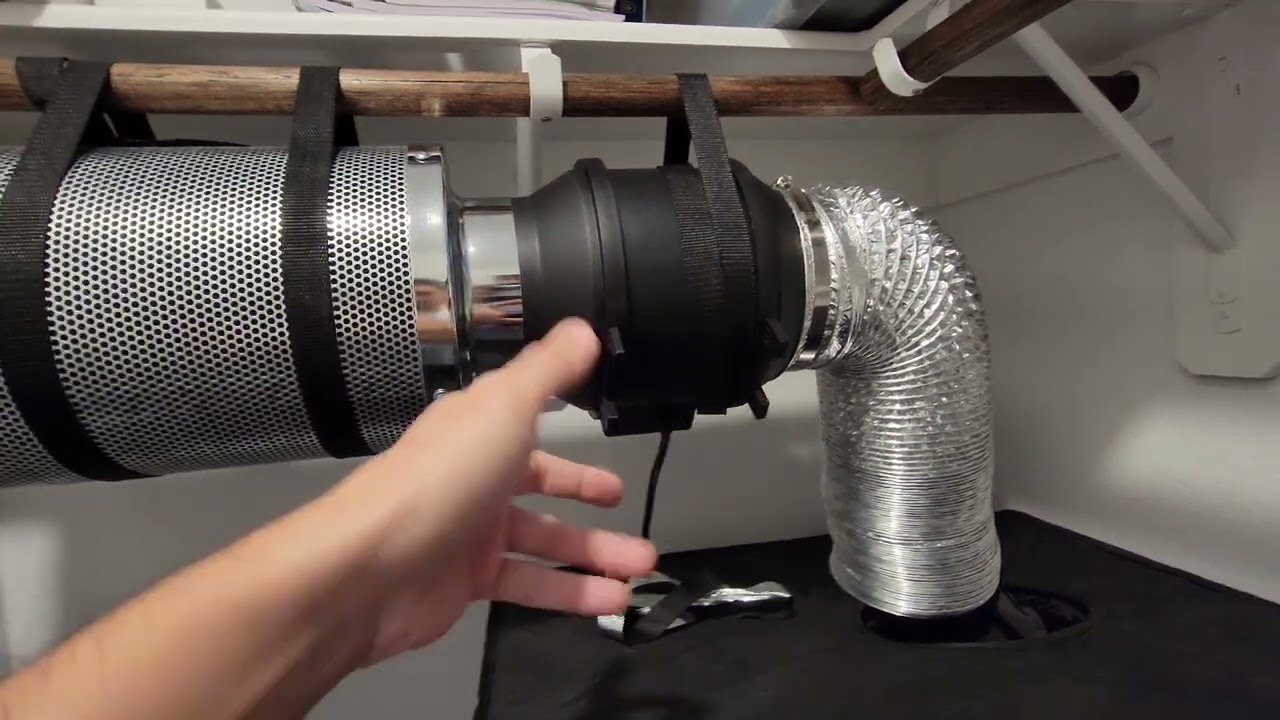 NO MORE SMELL!!! Vivosun 6 INCH 390 CFM inline fan with speed controller for grow tent.