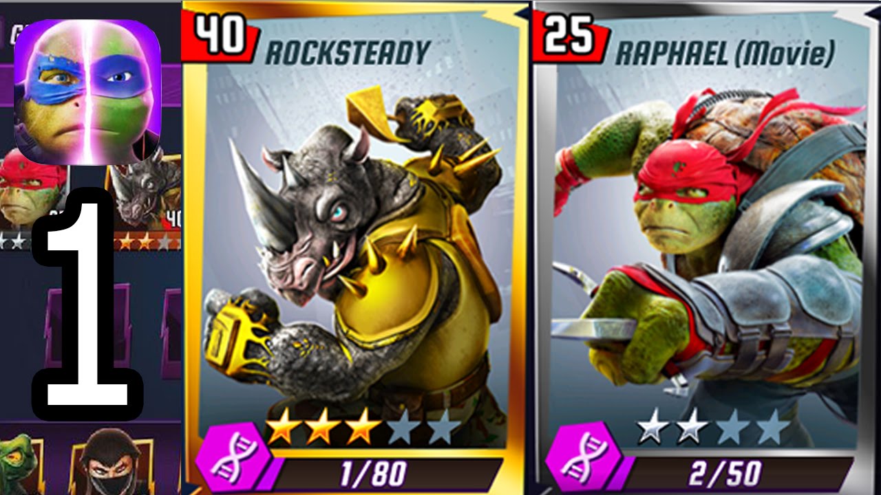 TMNT Legends (Rocksteady & Raphael The Movie) iOS Gameplay Part 1