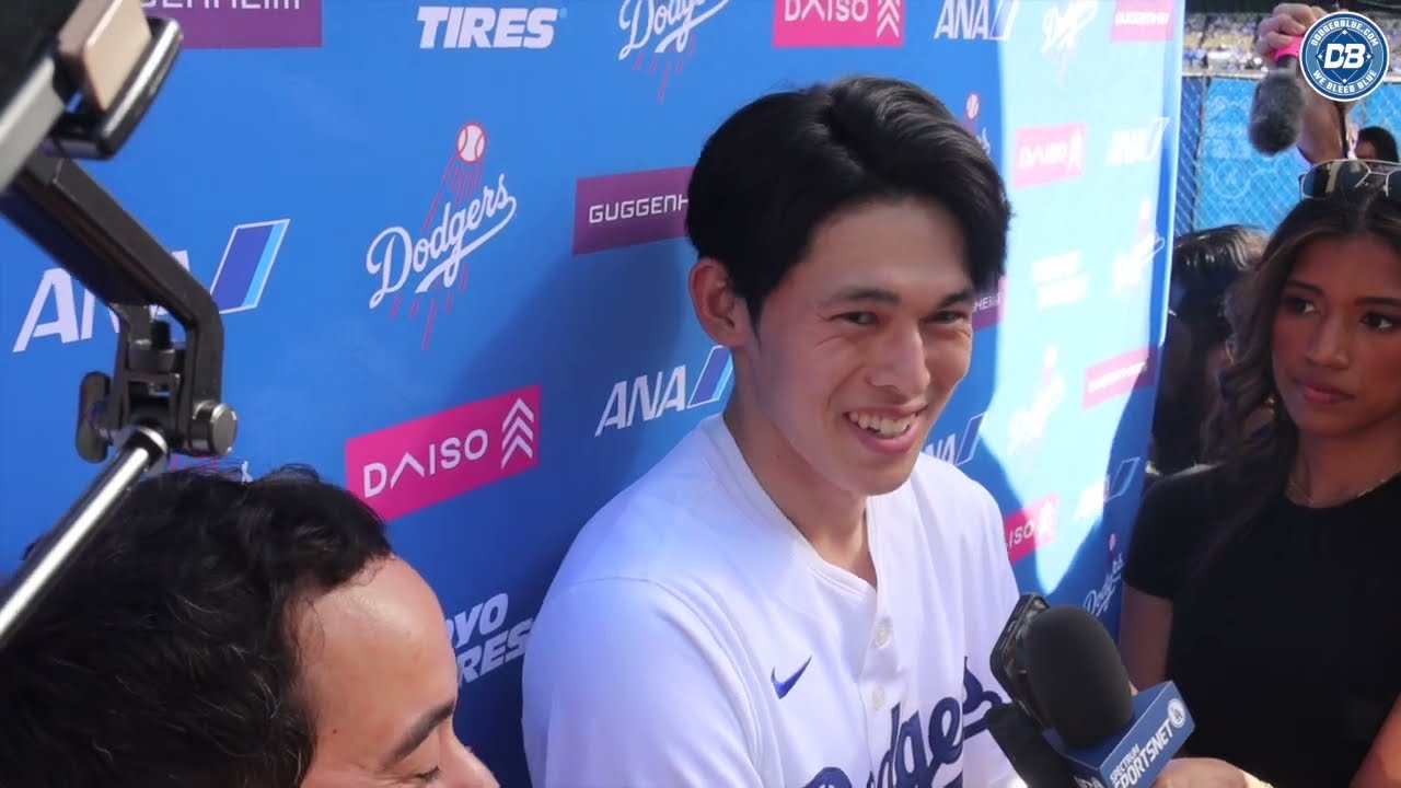 2026 DodgerFest: Roki Sasaki talks changes and embracing the competition in Dodgers rotation