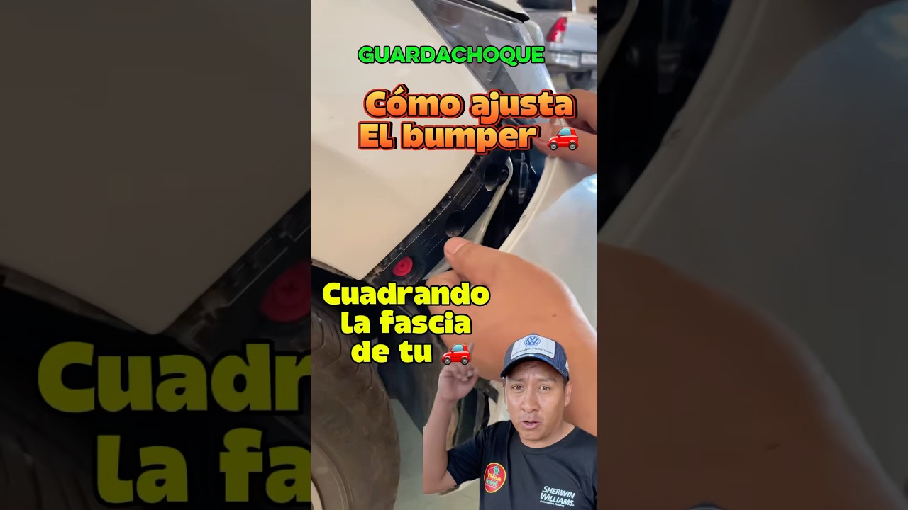 🛠️🚗 C&oacute;mo cuadrar el bumper #bumpercars  #fascias  #carrepairtips  #carroceria
