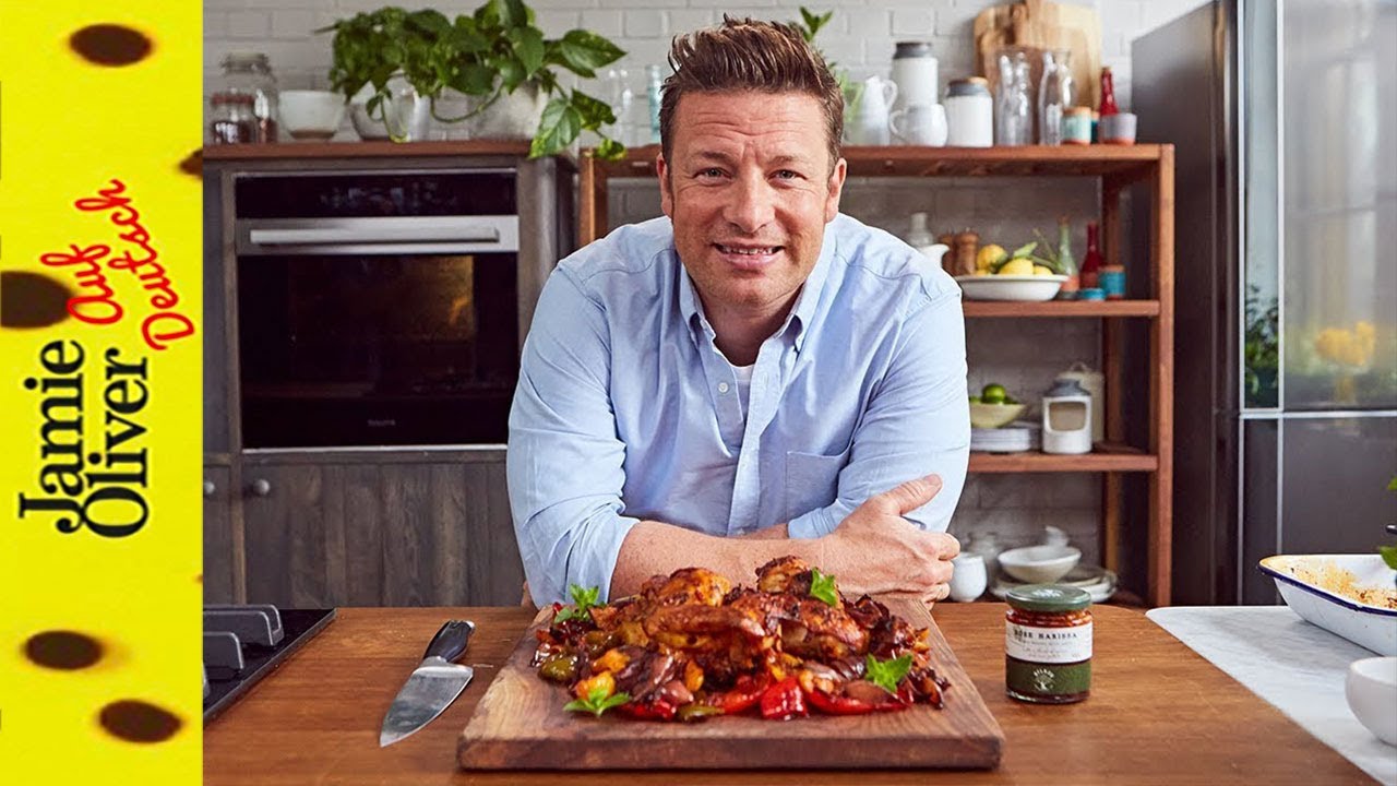 Harissa-Hähnchen aus dem Ofen | Jamie Oliver auf Deutsch