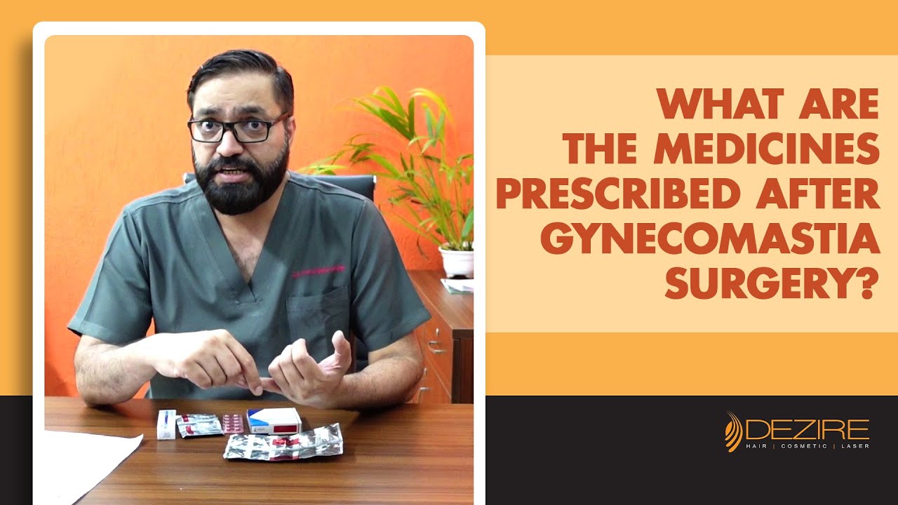 What are the Medicines prescribed after Gynecomastia surgery?