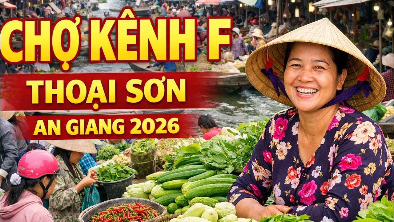 Chợ Kênh F Thoại Sơn An Giang | Không Khí Chợ Quê Miền Tây Sáng Nay 2026 #mientay  #choquemientay 