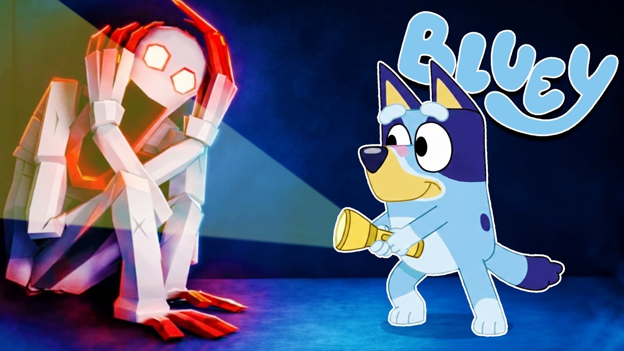 BLUEY INTENTA SOBREVIVIR 24 HORAS por la NOCHE JUNTO a los SCP | Las Aventuras de BLUEY en ROBLOX!