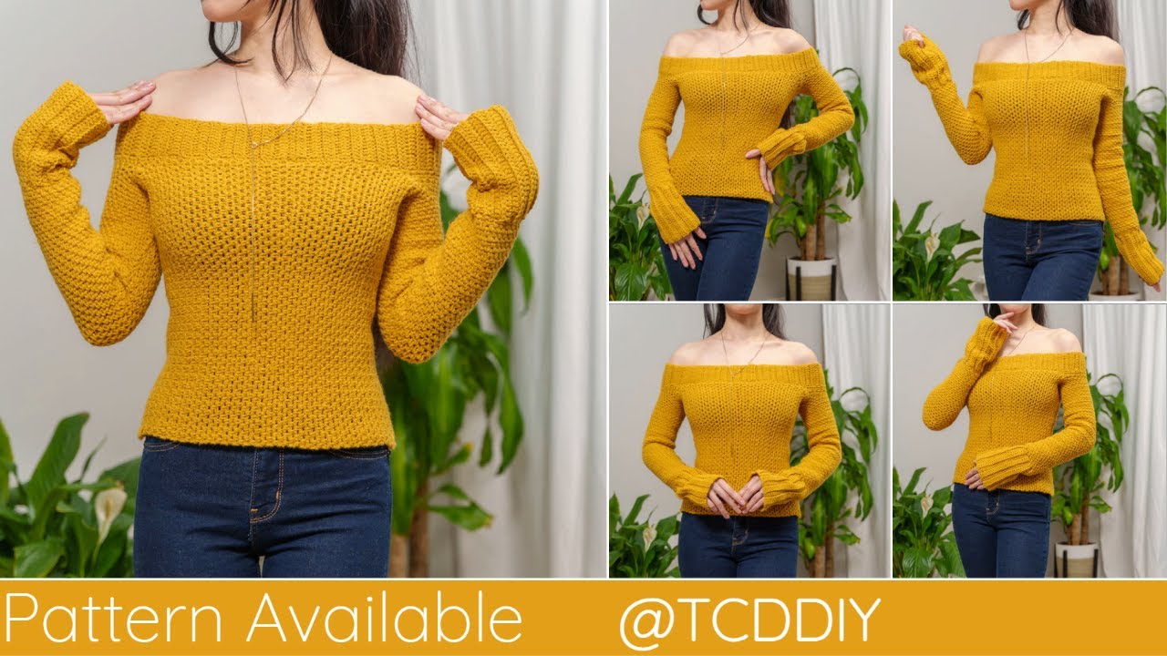How to Crochet an Off the Shoulder Top | Pattern & Tutorial DIY