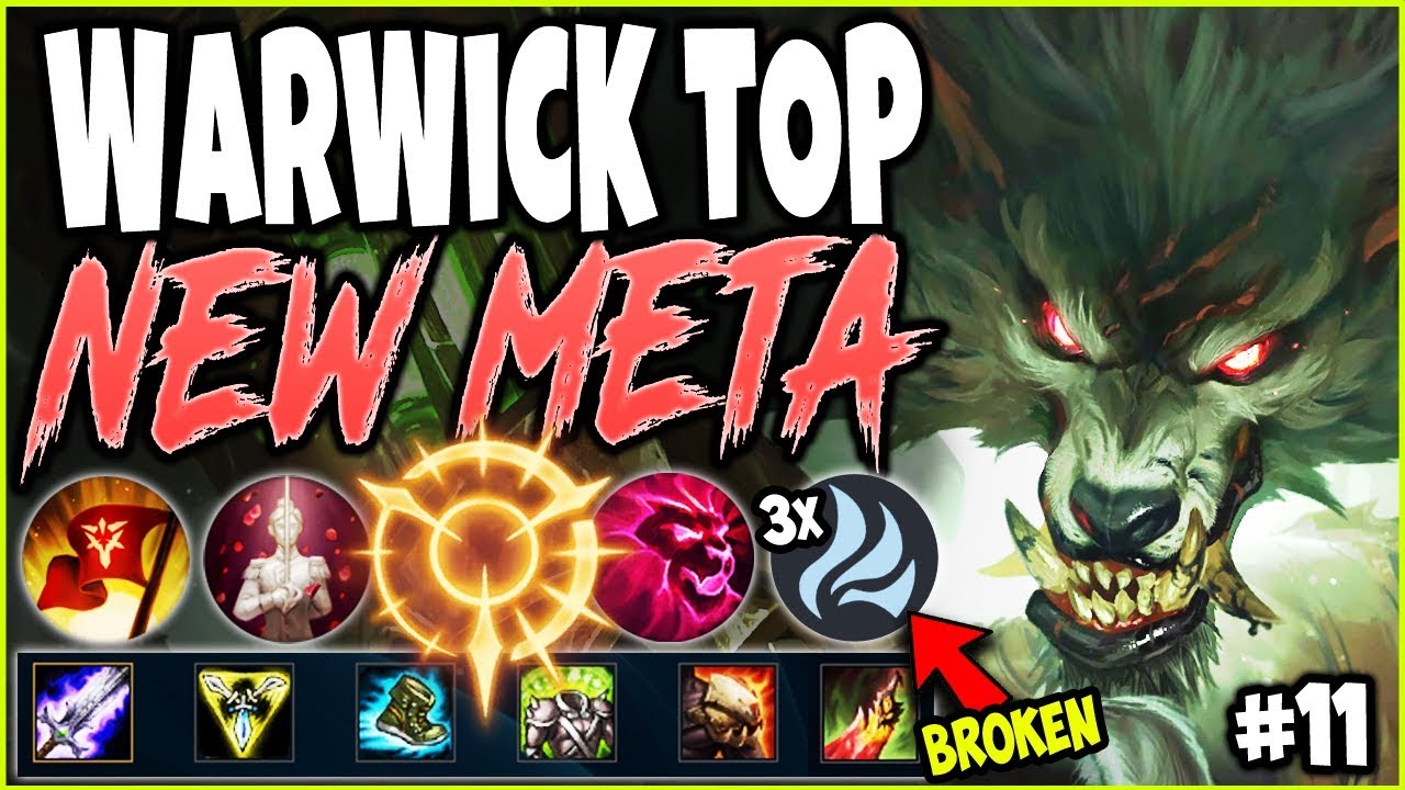 TOP LANE WARWICK SEASON 10 LOL META WW BUILD GUIDE #11 🔥 15s CD R 🔥 BEST TOP Warwick s10 Gameplay