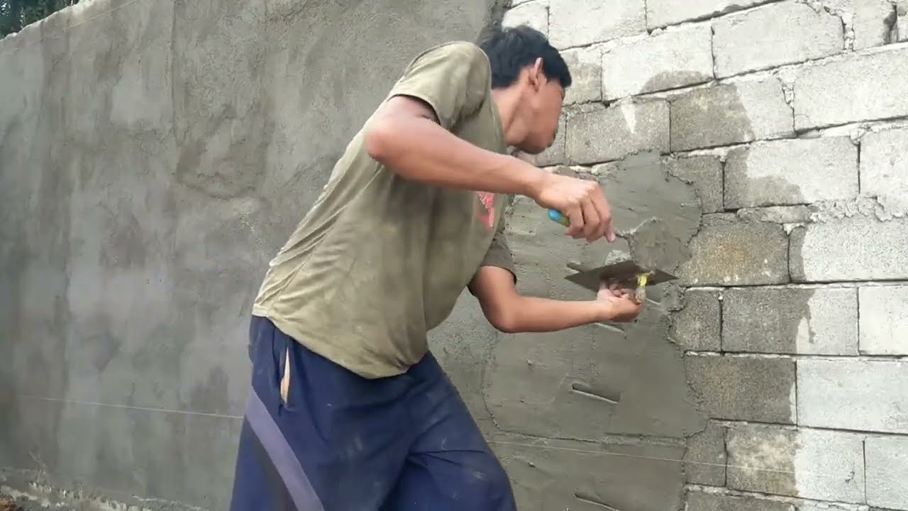 Cara menyemen tembok  untuk pemula 
