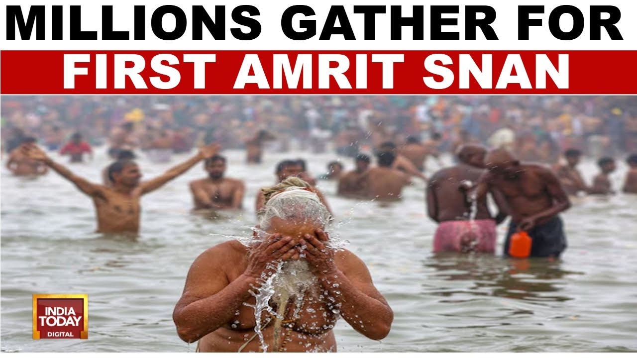 Mahakumbh: Auspicious Amrit Snan Kicksstarts At Mahakumbh | CM Yogi Says1.75 Cr Devotees Took Dip