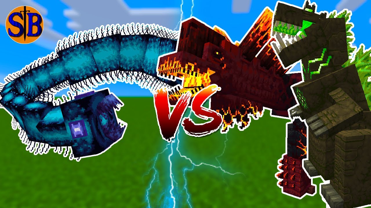 Void Worm vs Tremorzilla and Luxtructosaurus