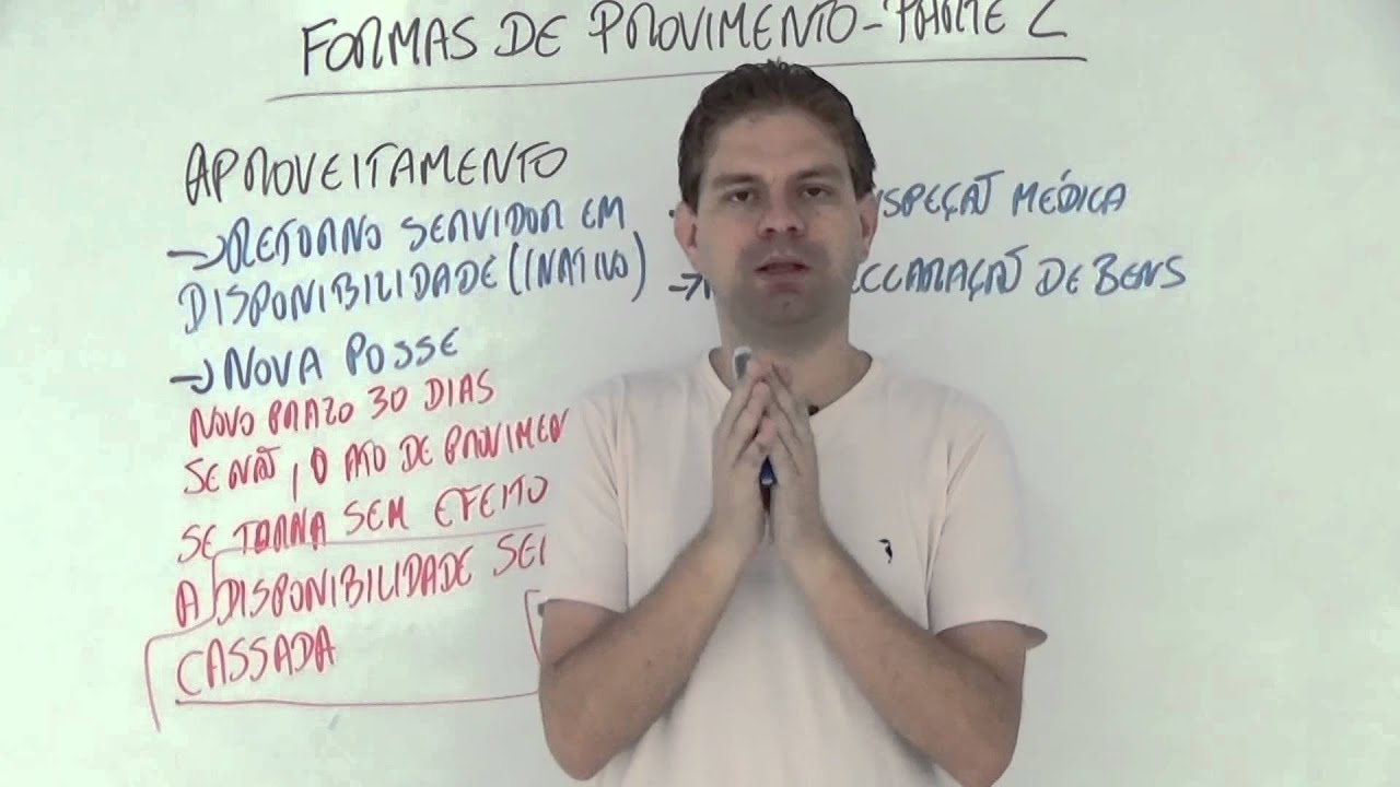 Lei 8.112/90 Aula 7/16 - Formas de Provimento e Vacância (2/3) - Curso de Direito Administrativo